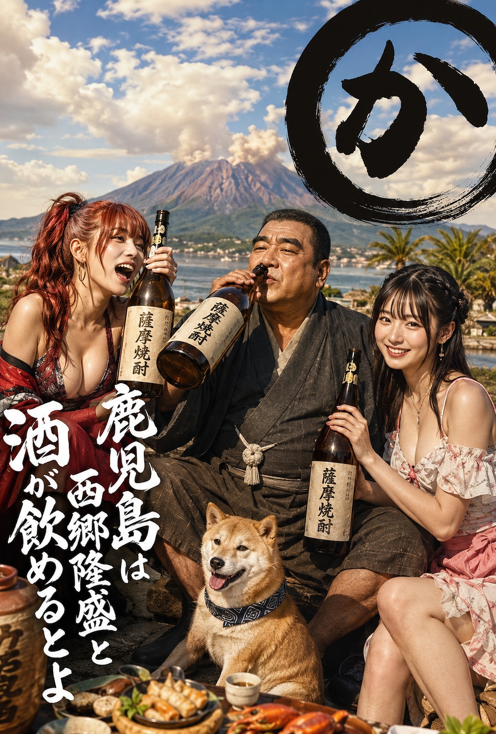 【国内旅行・弐】日本全国酒飲み音頭「鹿児島編」(シバクラカズハさん主催「国内旅行・弐」/クラブジャムンさん主催「日本全国酒飲み音頭」Wエントリー作品)