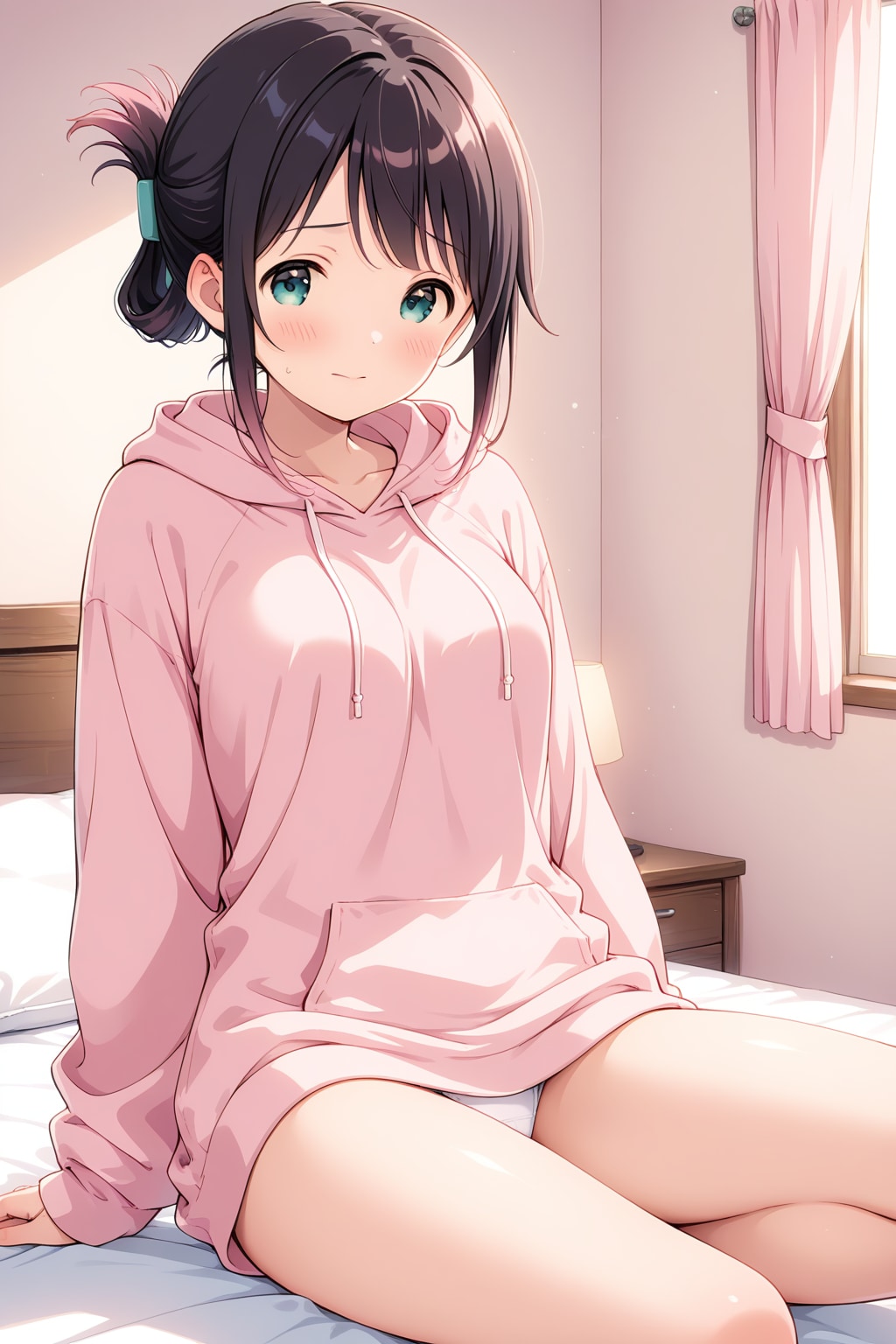 自宅では油断しがちのまなか