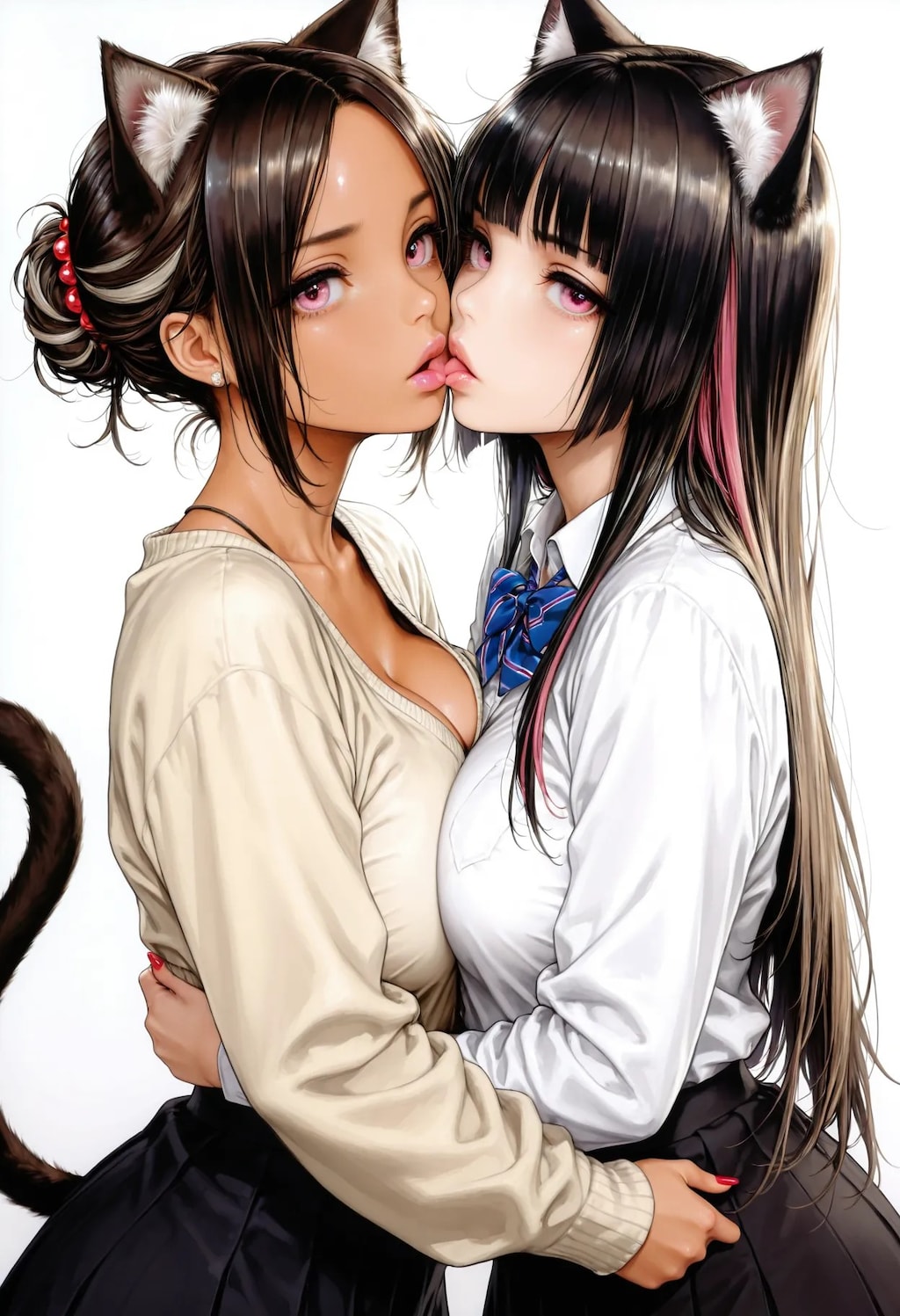 秋の百合キス祭り