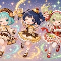 ちびキャラでフード魔法少女 2枚目