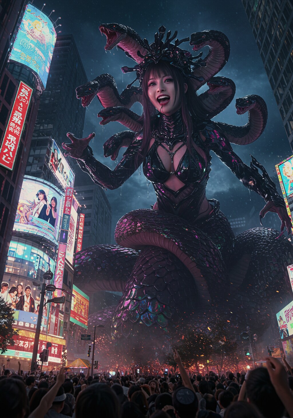 巨大蛇女怪人