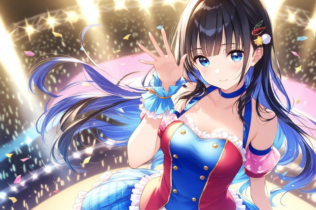 ペンライトに染まる夢