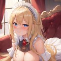 休憩中のメイドさん 3枚目