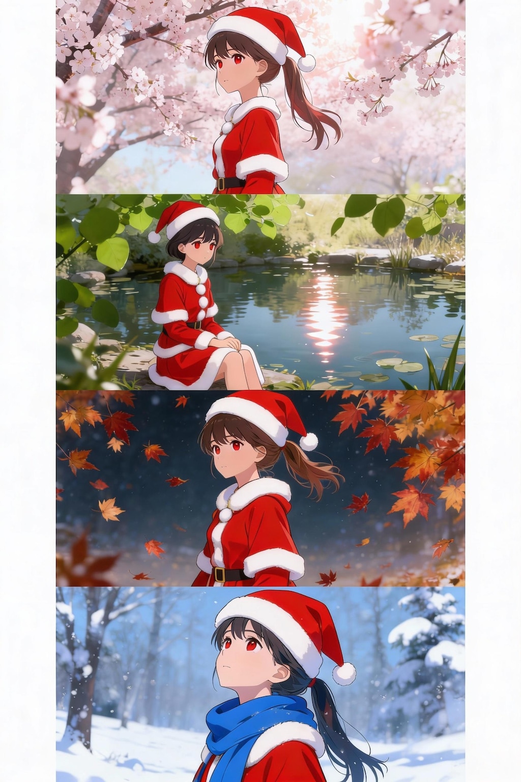 今年は飛ばなかったK.Tちゃんにオールシーズンサンタしてもらいました