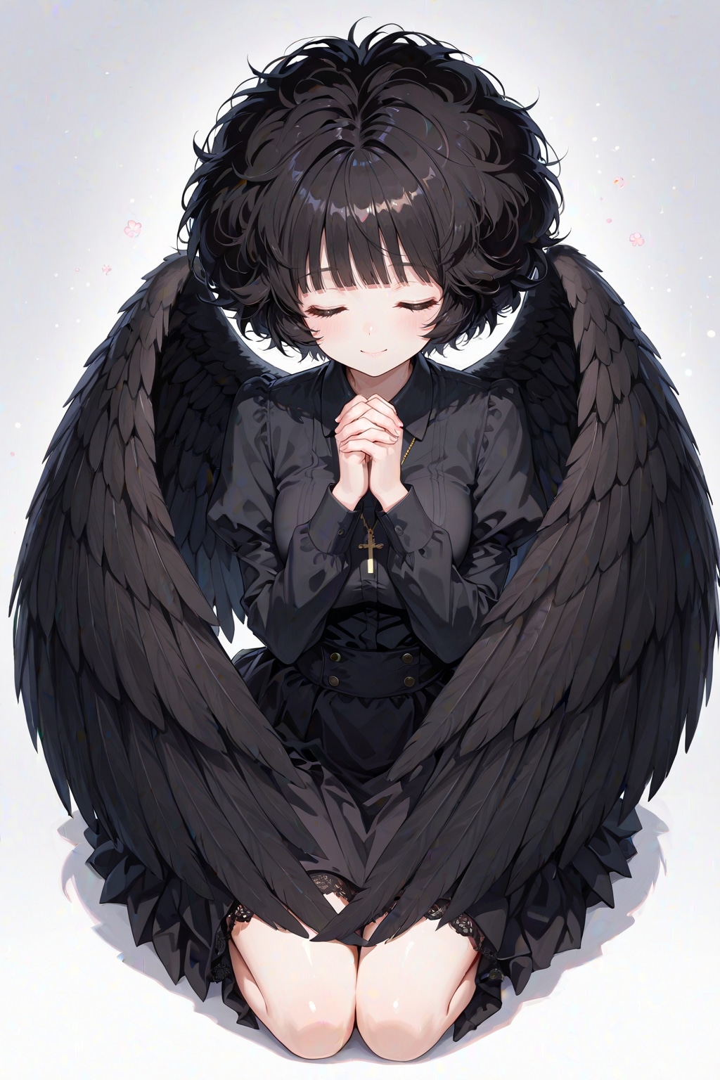 祈る少女