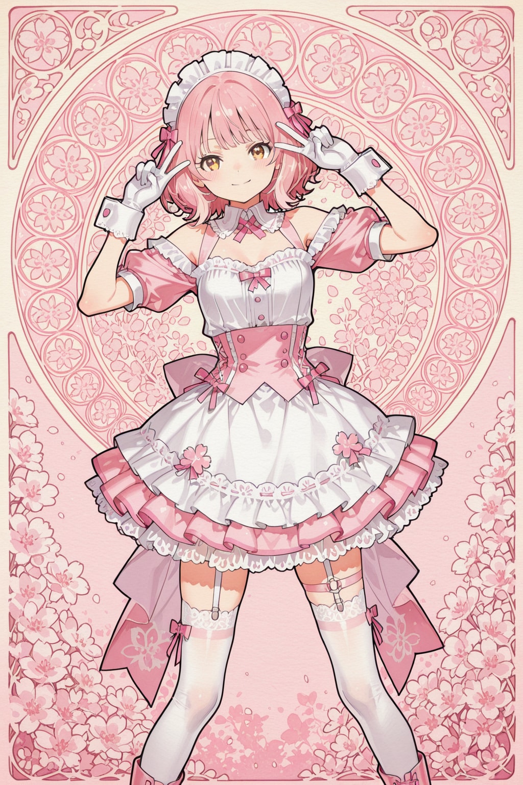 ピンクロリータの少女