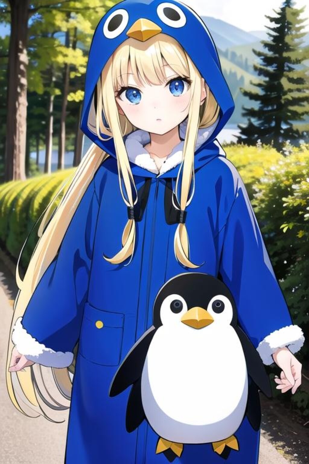 ペンギンと一緒