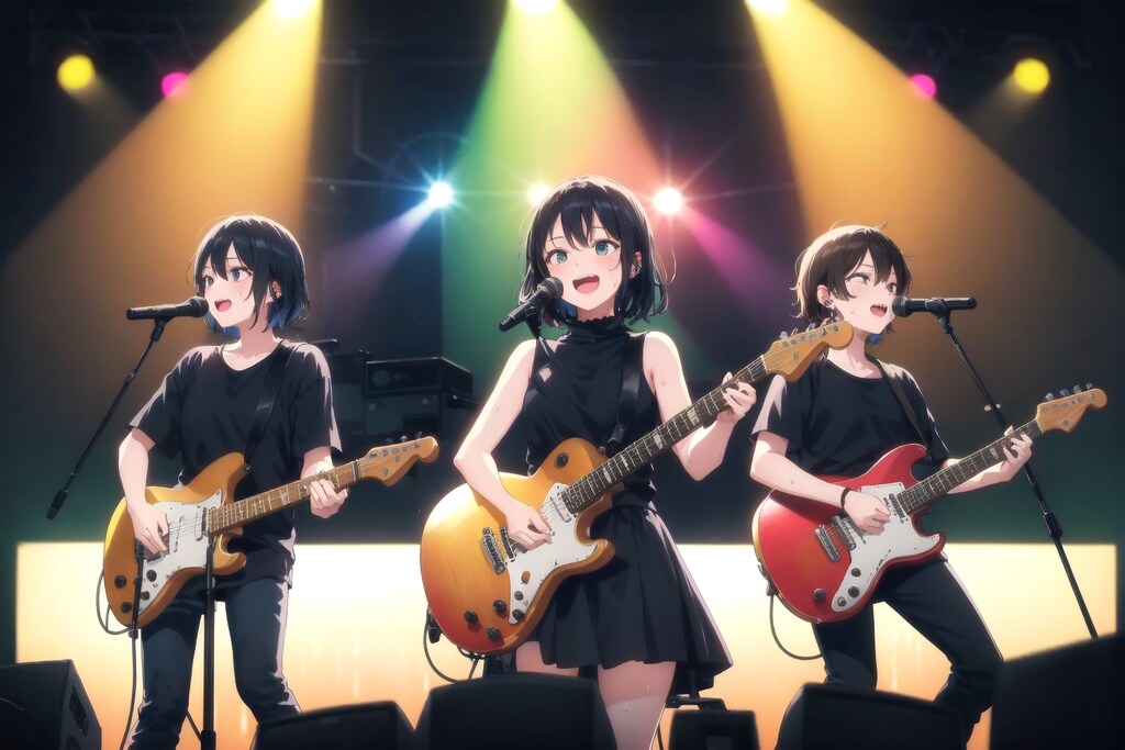 ロックバンド「黒づくめ」