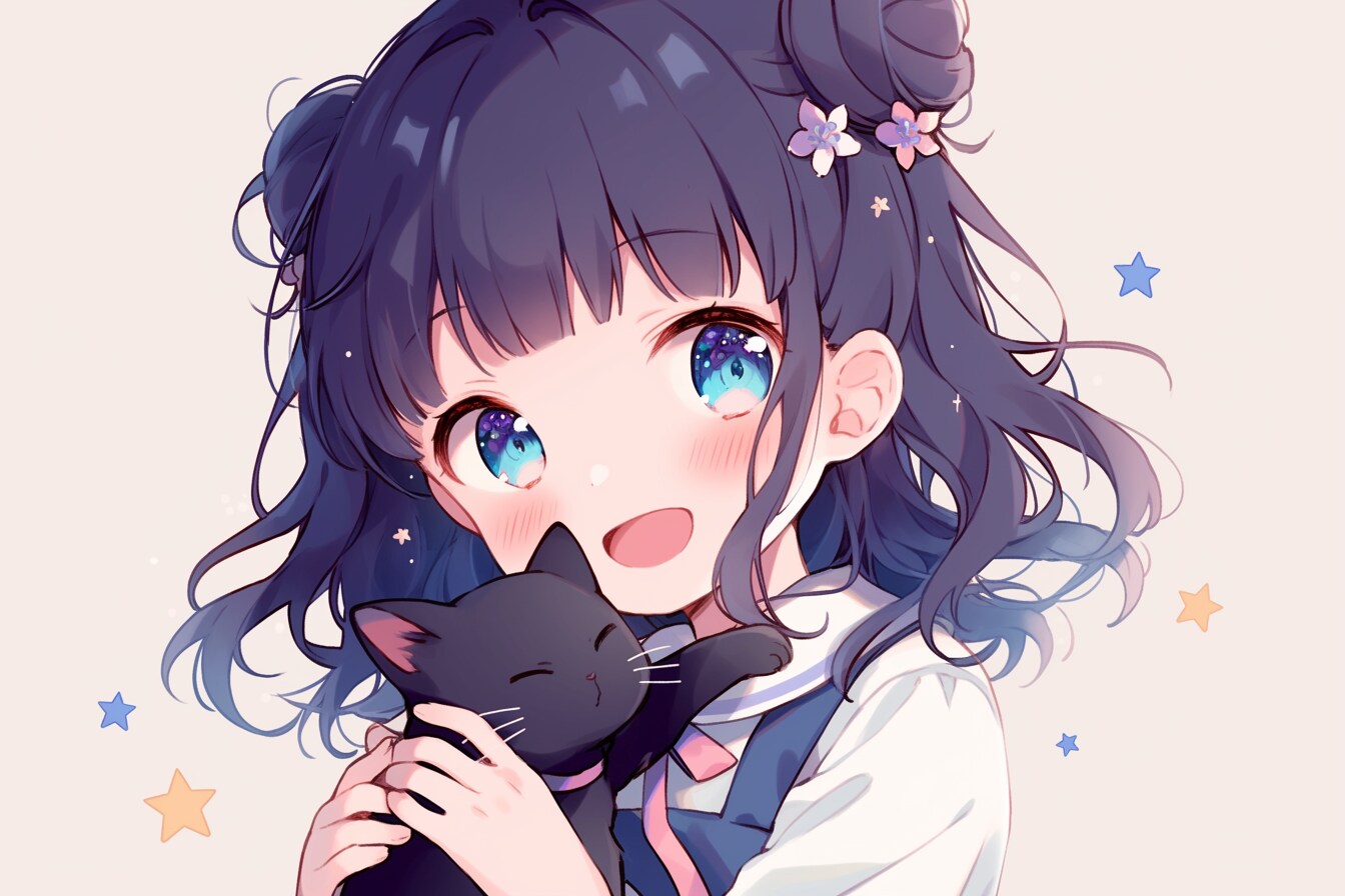 猫🐈とおだんごちゃん🍡✨25 | の人気AIイラスト・グラビア