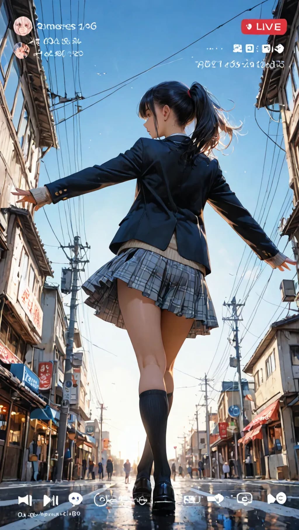 JK踊ってみた動画をサイトに投稿☺️