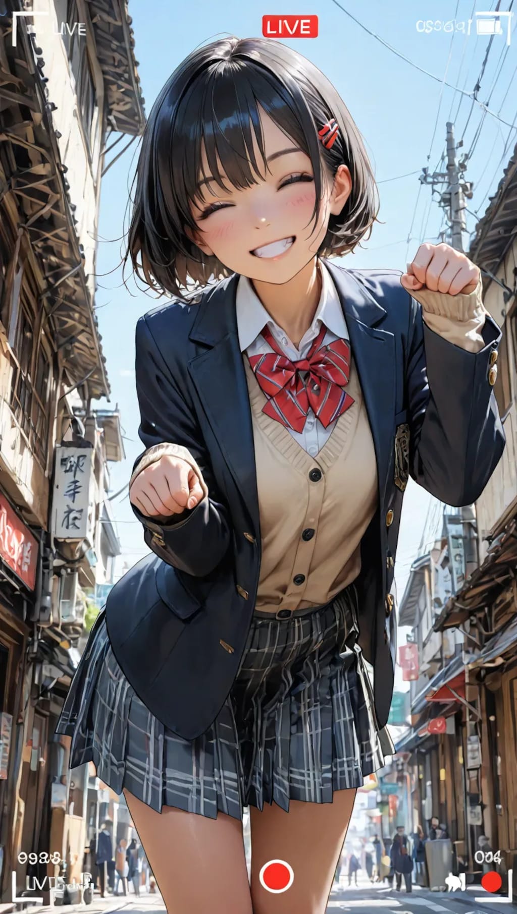 JK踊ってみた動画をサイトに投稿☺️