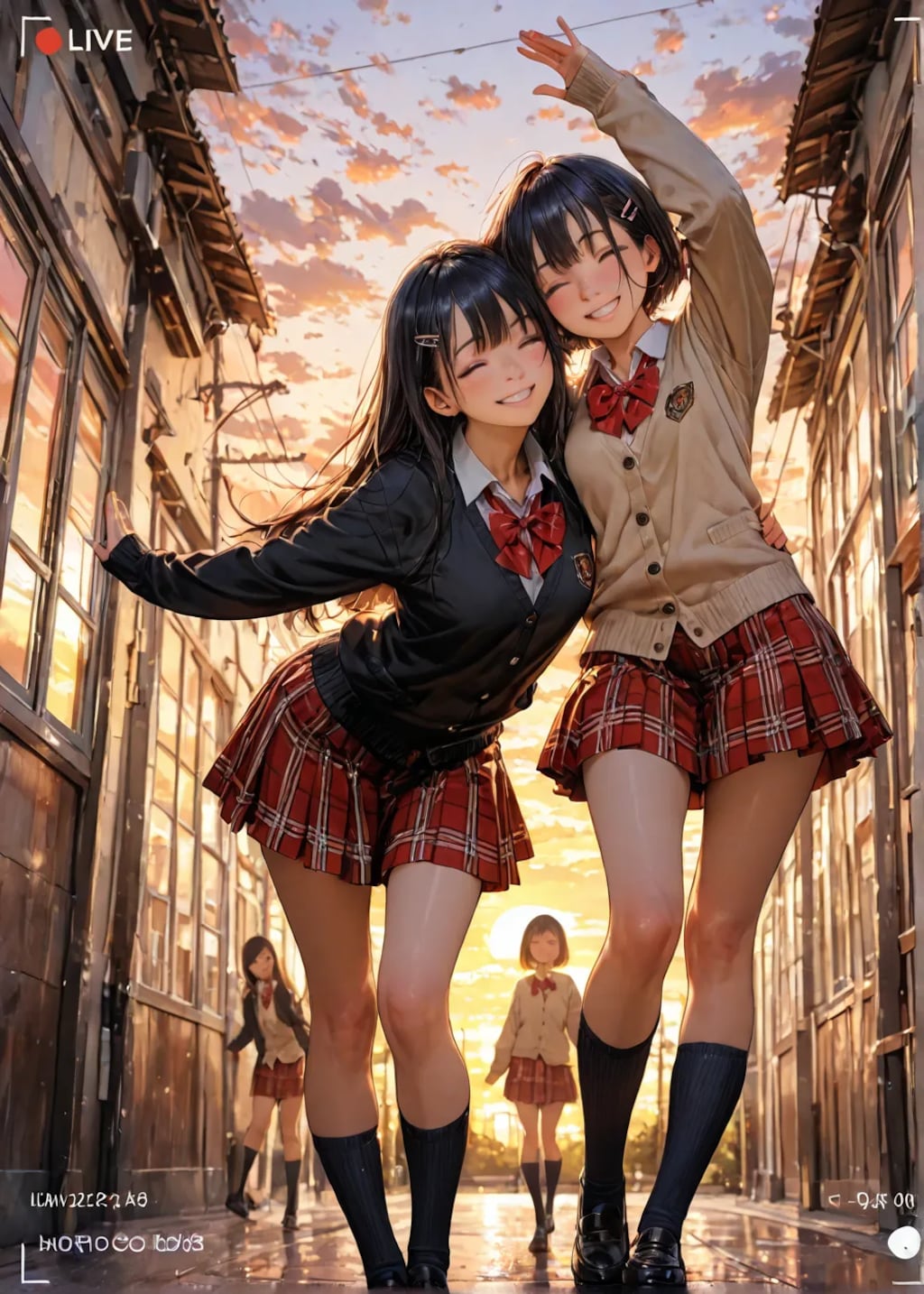 JK踊ってみた動画をサイトに投稿☺️