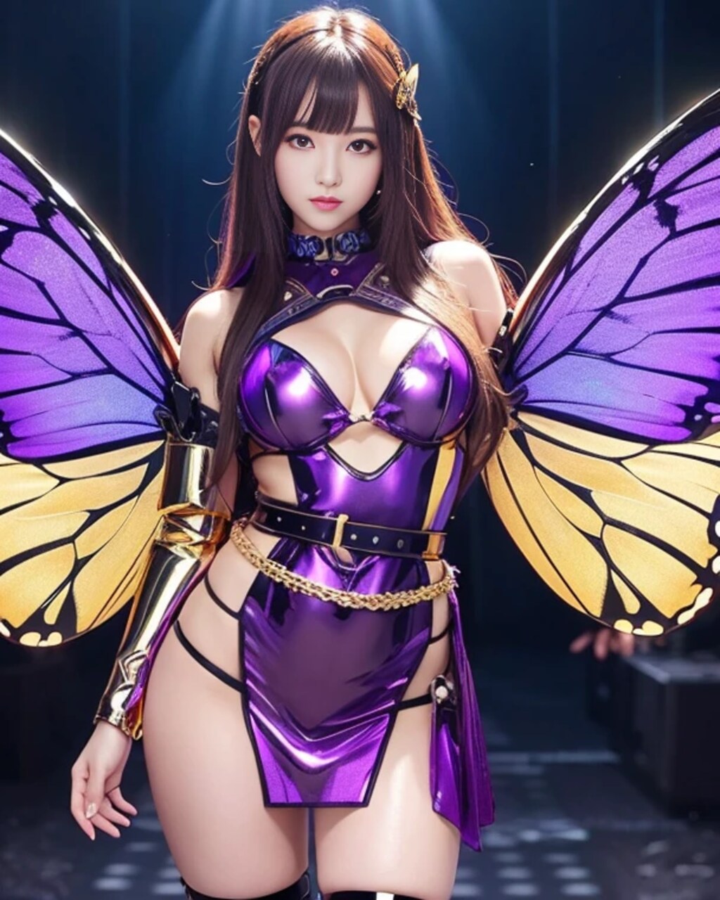 蝶のアイドルのお姉さん