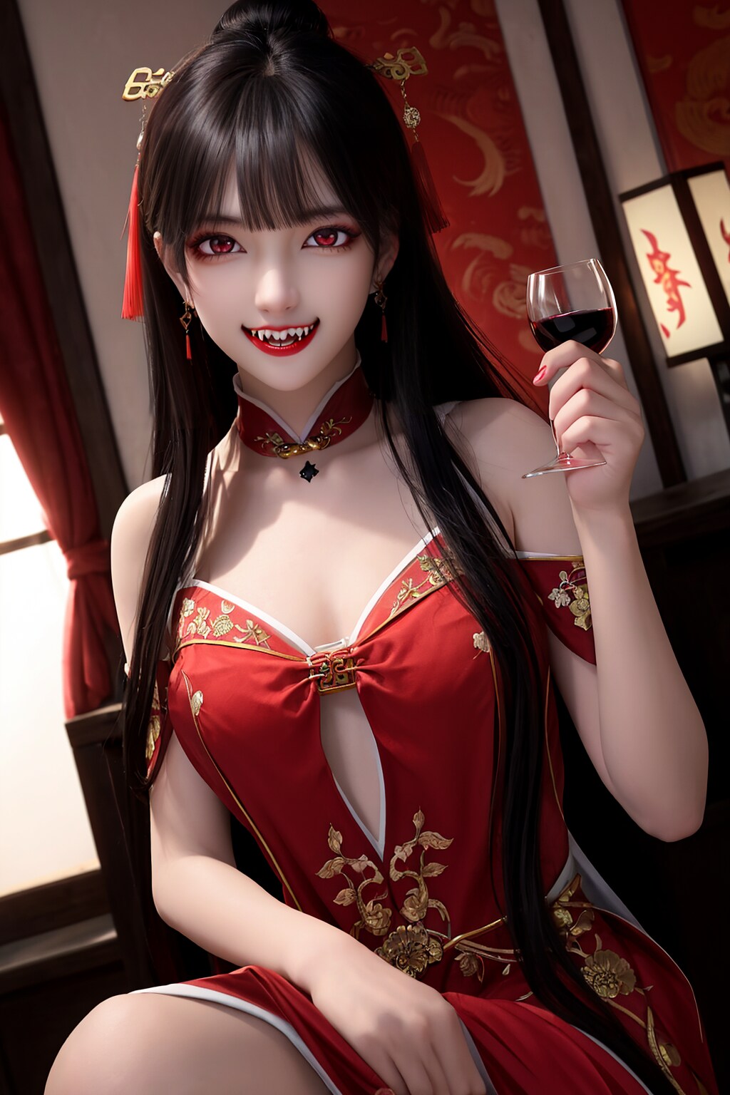 ワインをどうぞ、血じゃないわよ