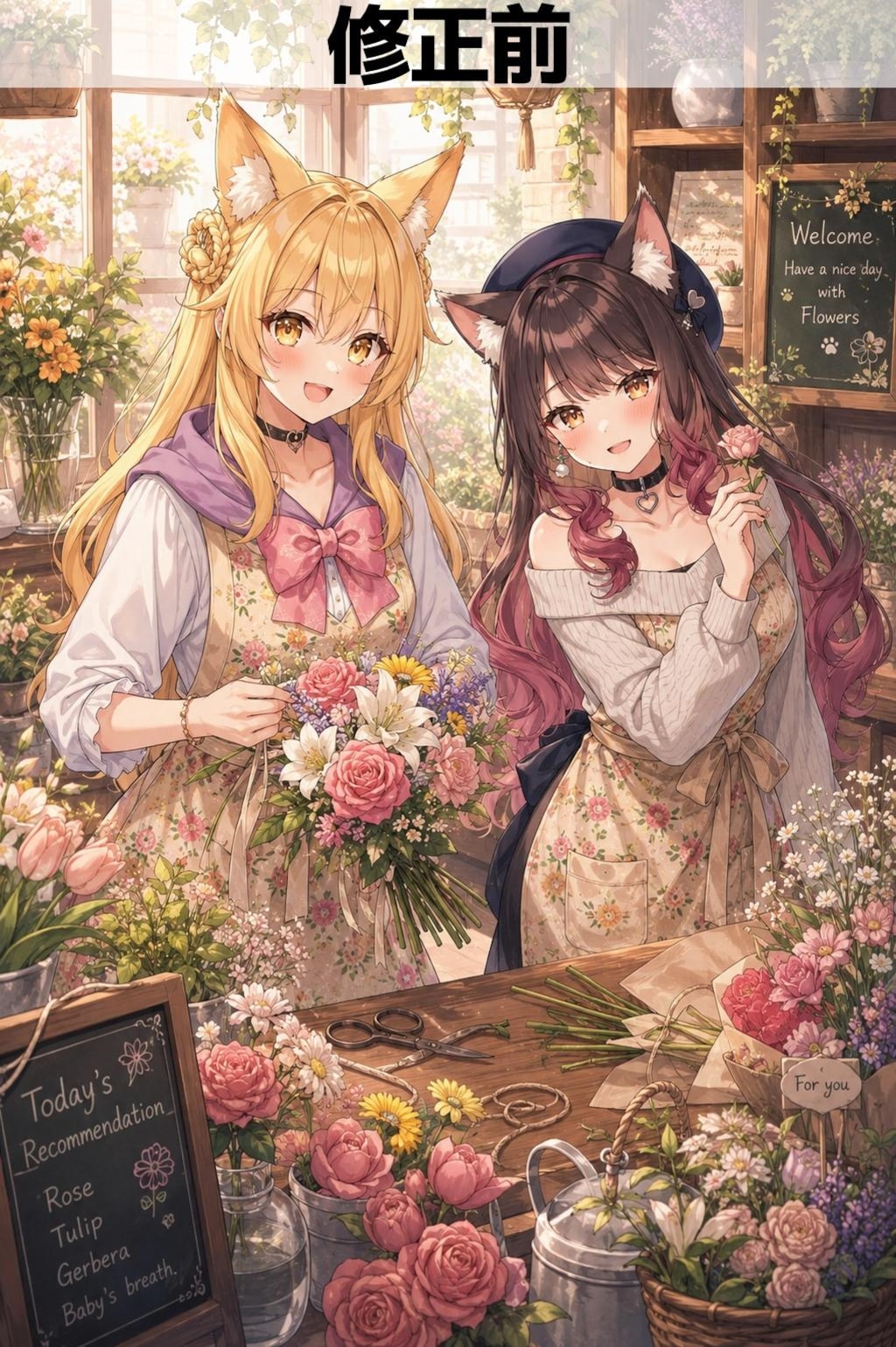 Sumiちゃんとミラでお花屋さん