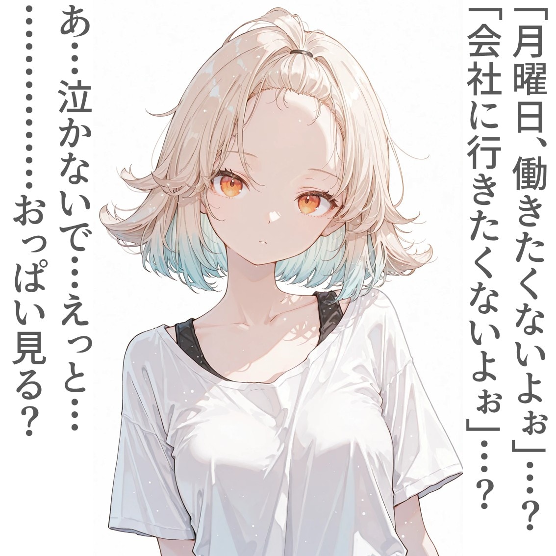 2コマで励ますお姉さん