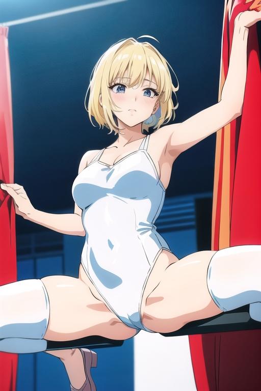 金髪バレエレオタードさん