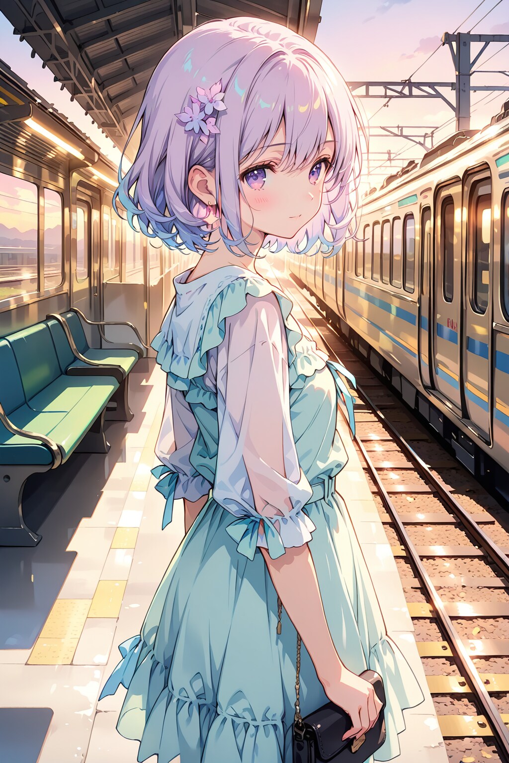 星を待つホーム | の人気AIイラスト・グラビア