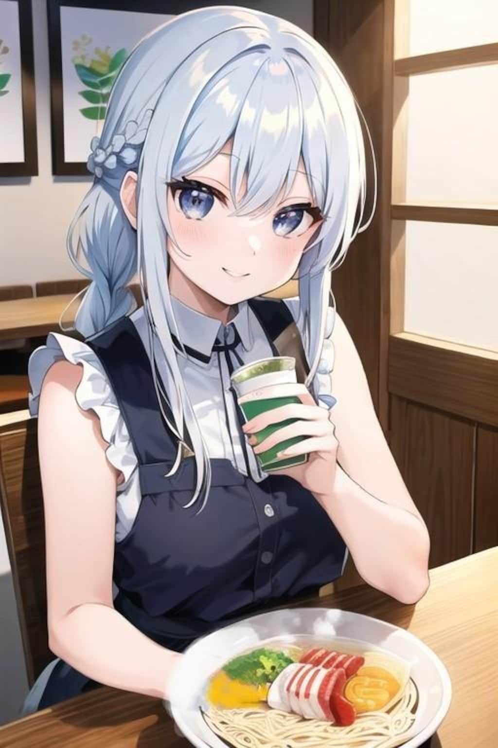 銀髪娘