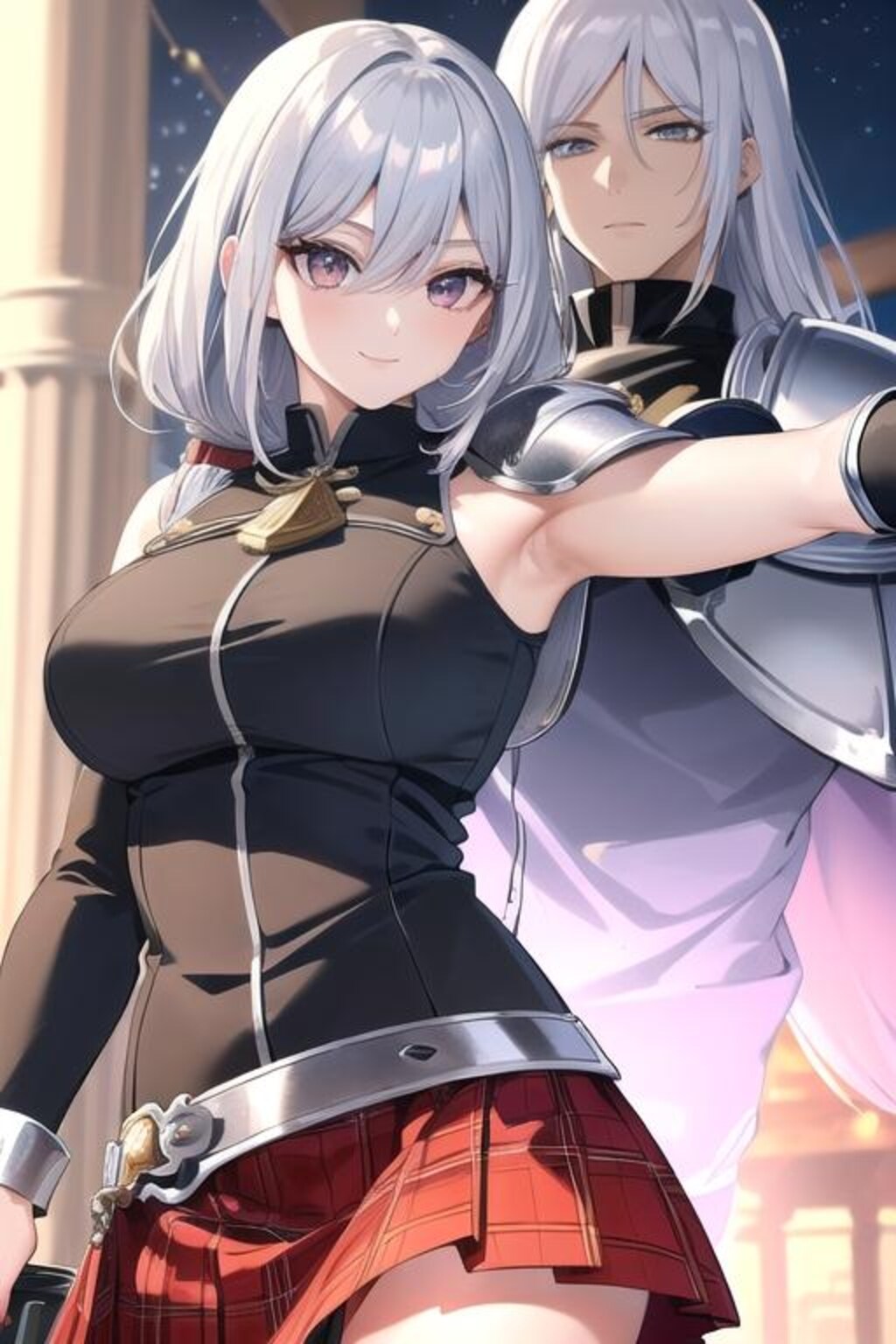 銀髪娘