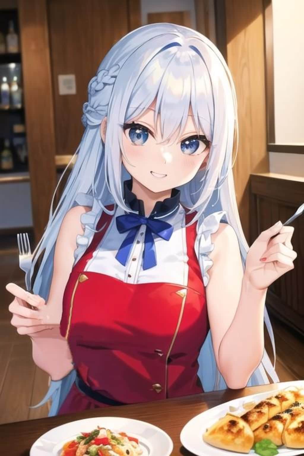 銀髪娘