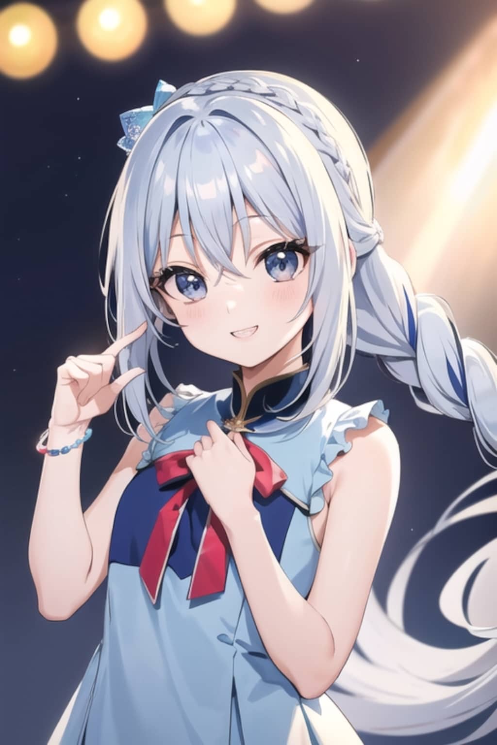 銀髪娘