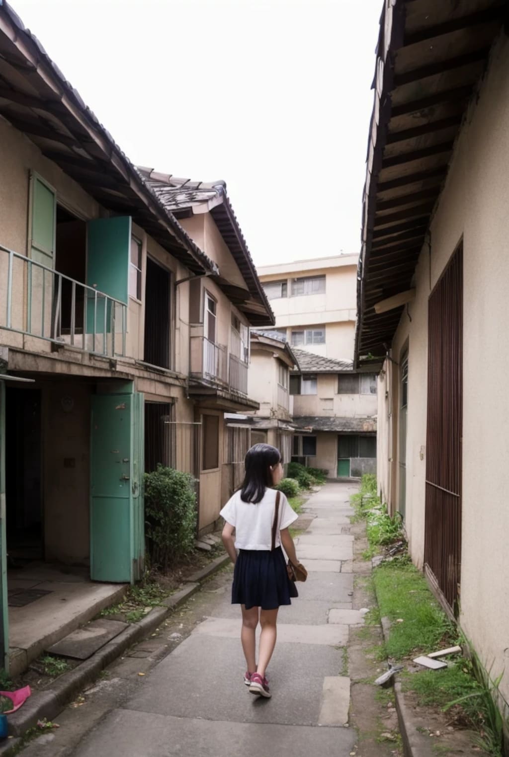 昭和の廃屋　路地裏