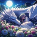 白龍と眠る少女 3枚目