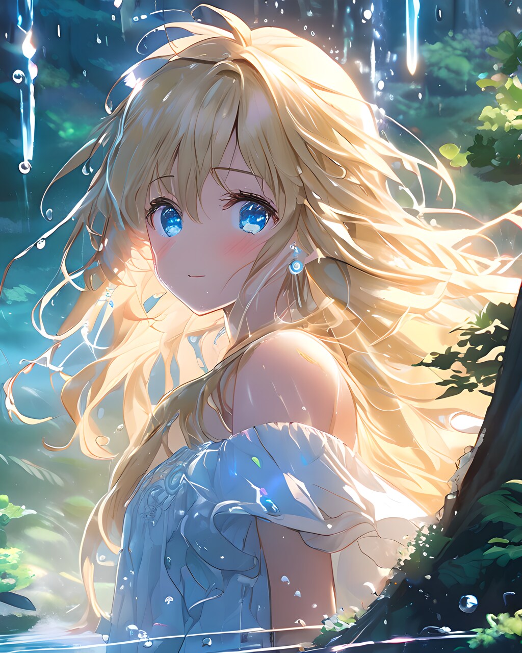 森の中の金髪少女