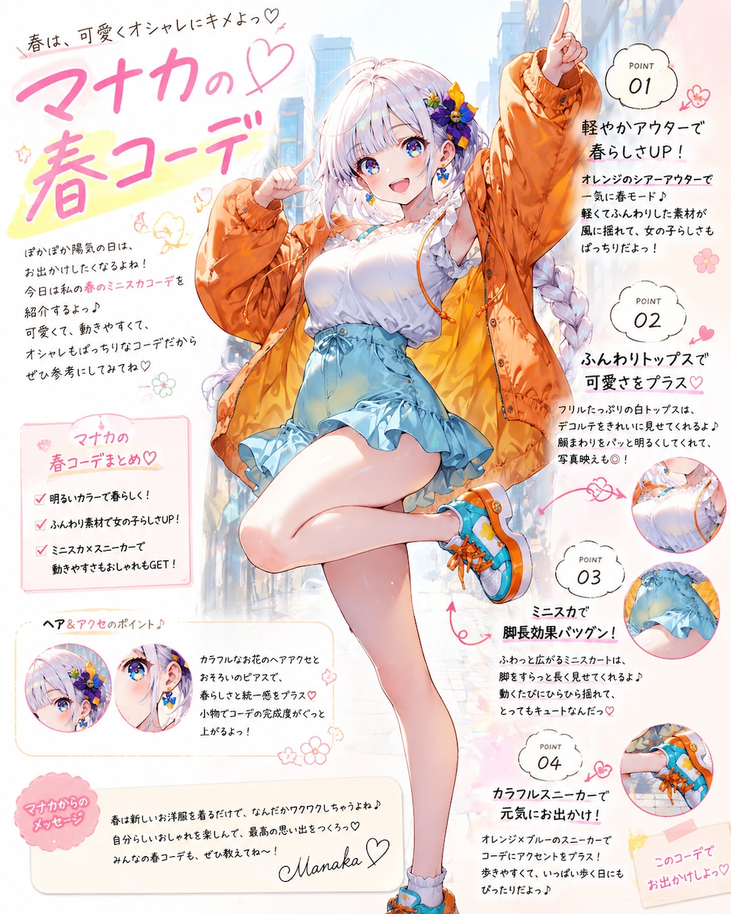 マナカとカノンのファション紹介