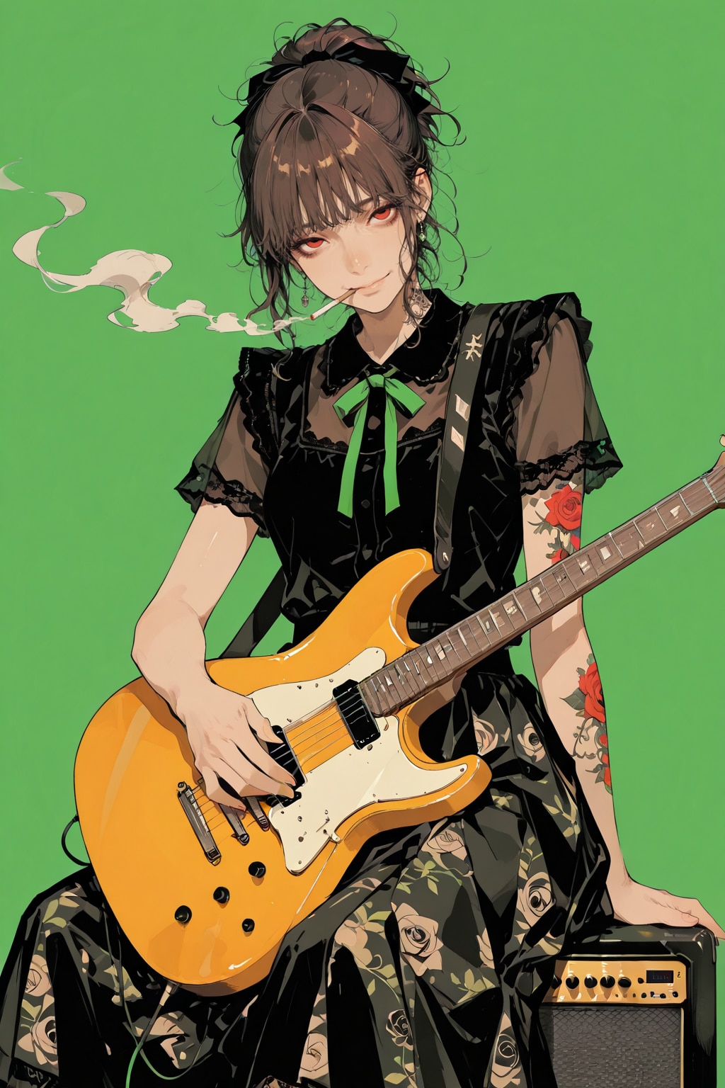 たてがみのあるヒマワリ.