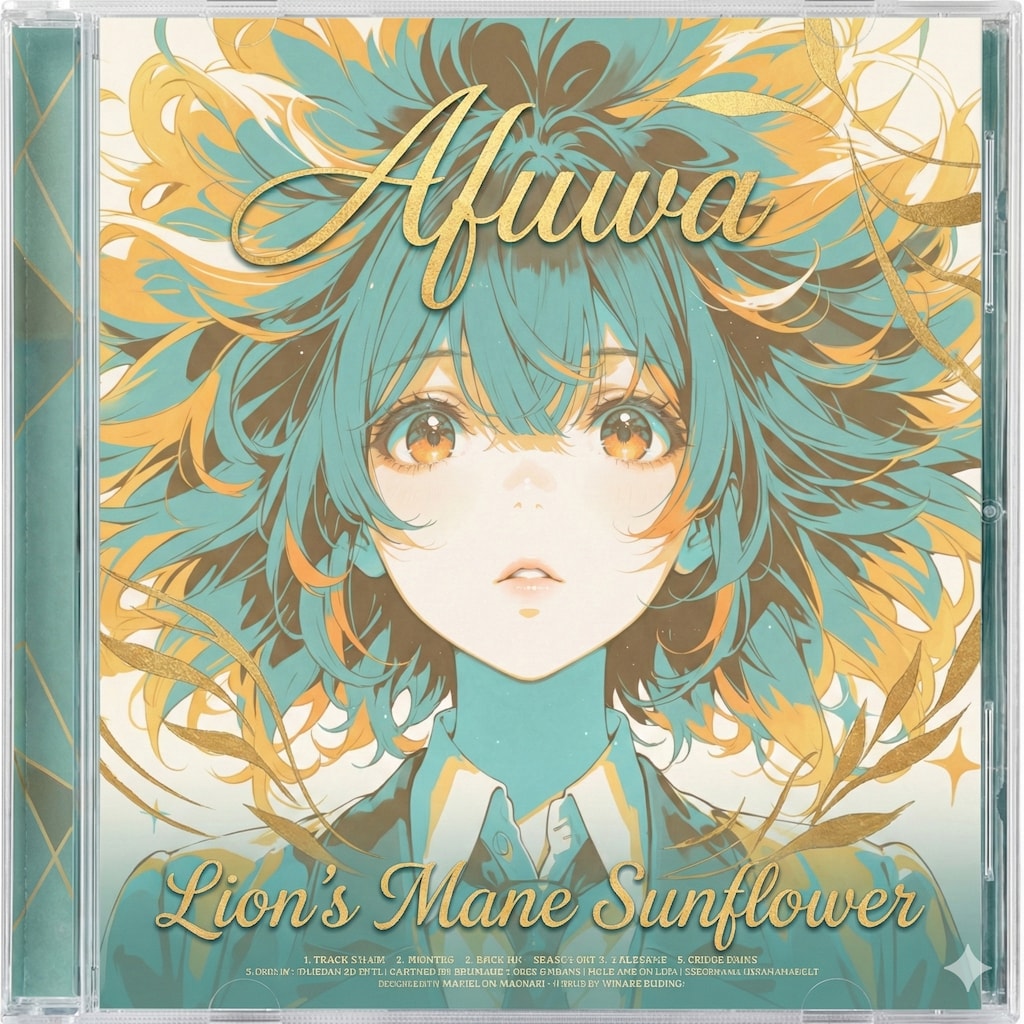 たてがみのあるヒマワリ.