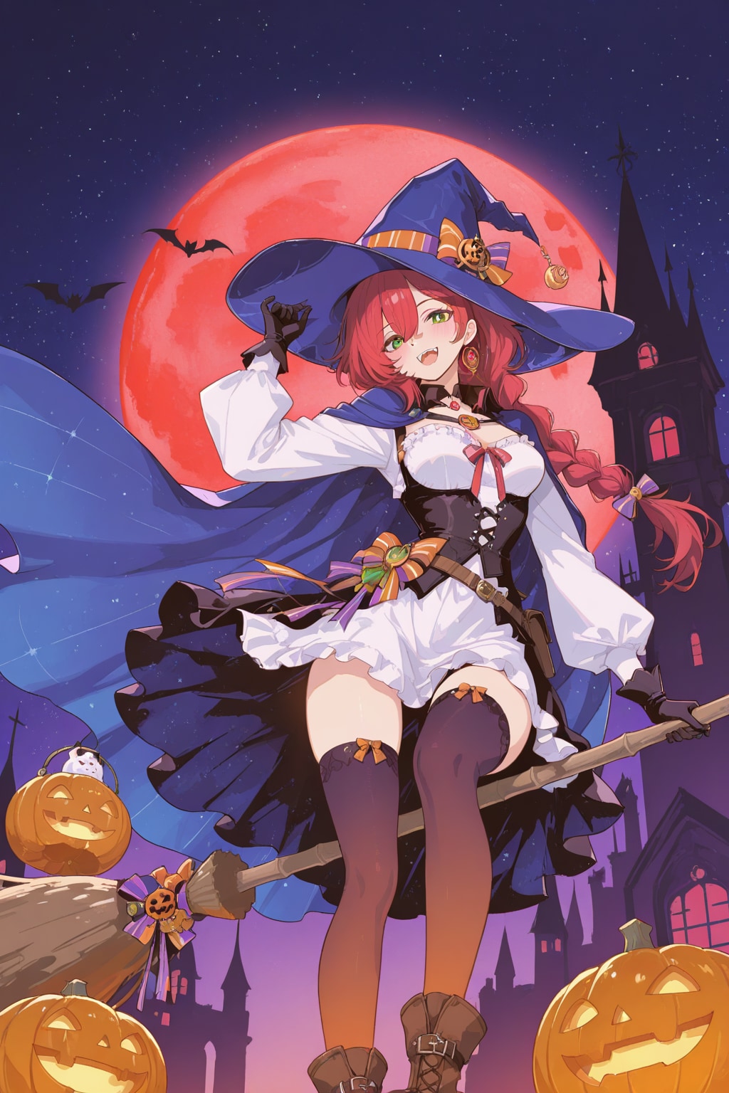 月が赤く染まる夜 | の人気AIイラスト・グラビア