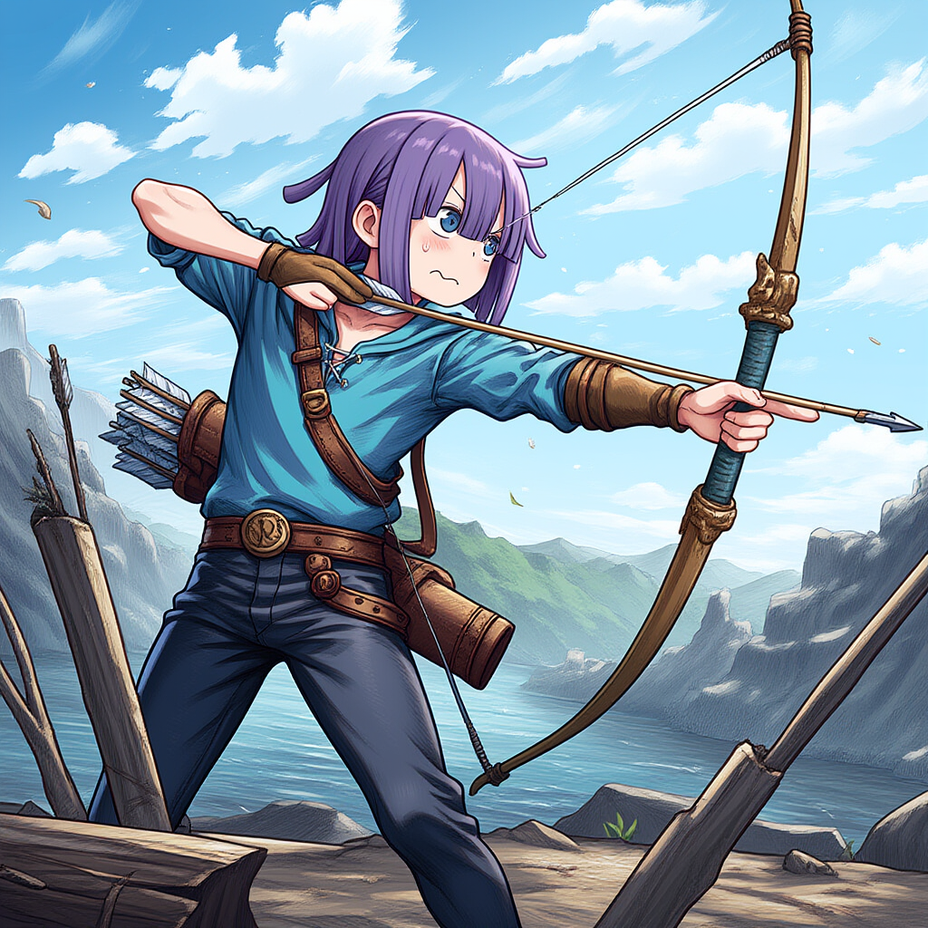 V4フル版　メイドラ　翔太君　RPG　ジョブ　弓使い