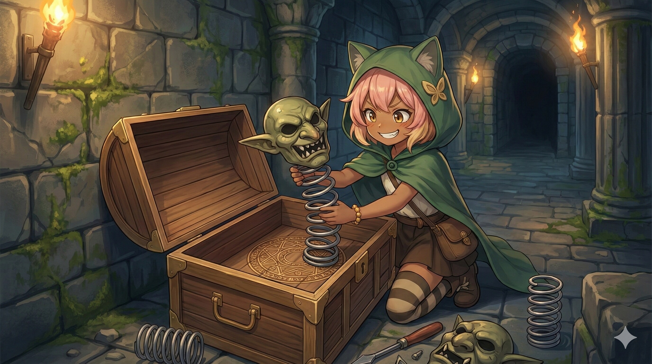 ミナ・フォレリスと宝箱 | の人気AIイラスト・グラビア