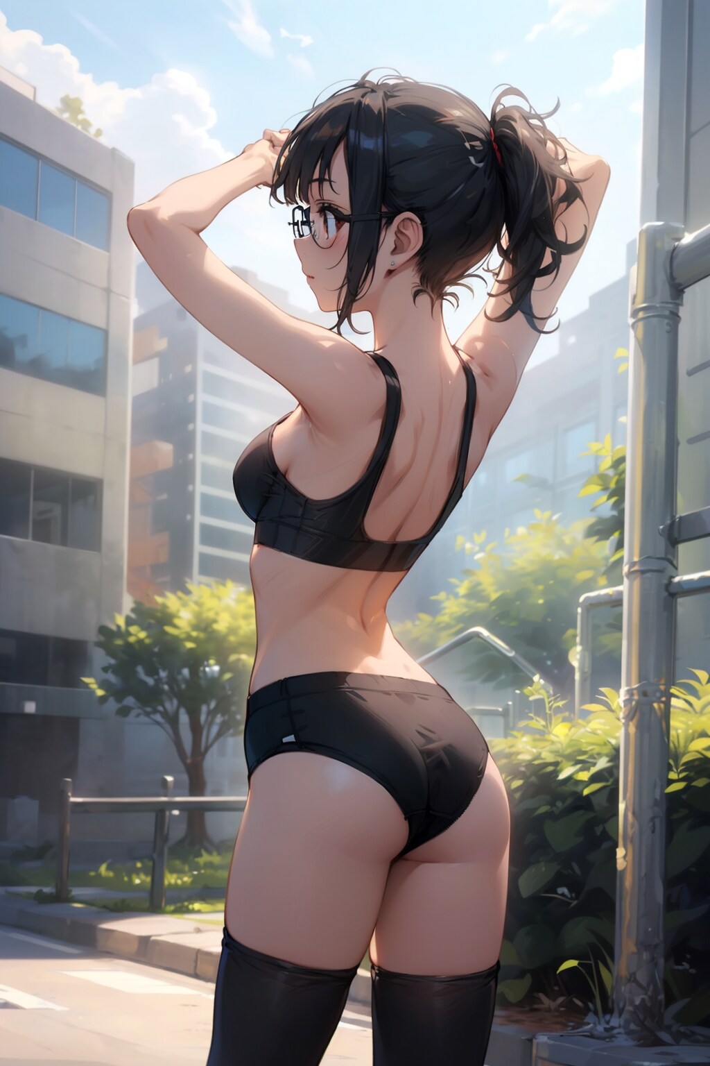 スポブラの眼鏡っ娘
