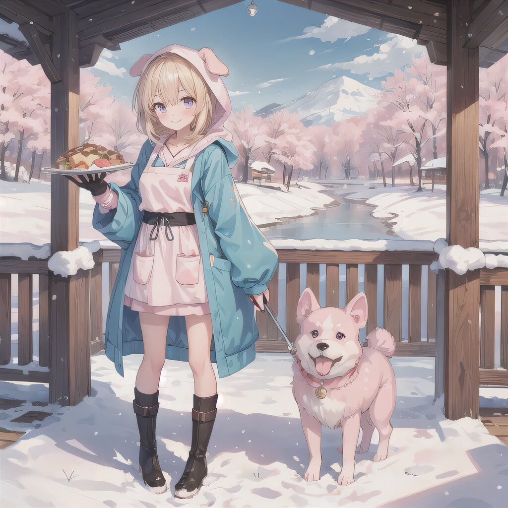 金髪ボブでコートの少女２