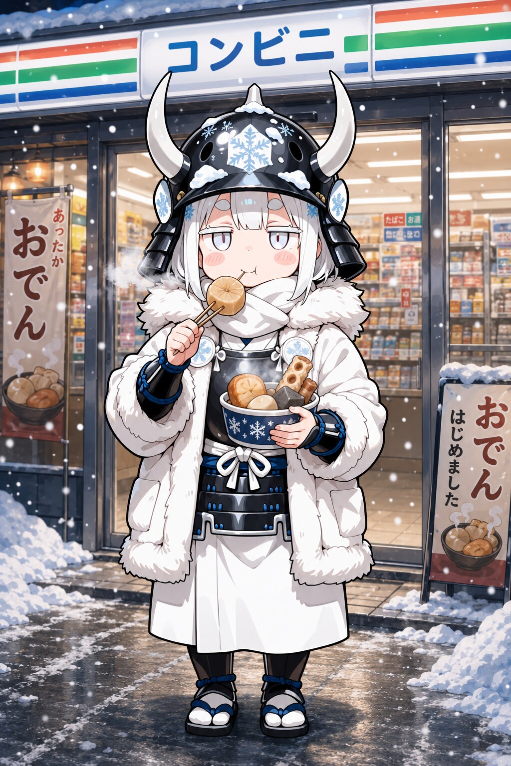 何故呼び出されたかわかってないけどとりあえず冬の味覚を満喫する冬将軍