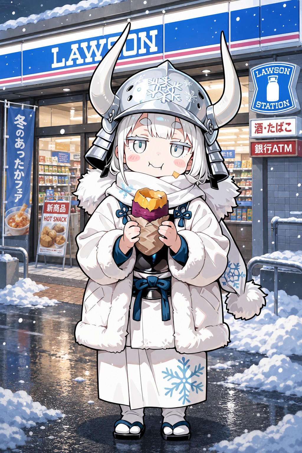 何故呼び出されたかわかってないけどとりあえず冬の味覚を満喫する冬将軍