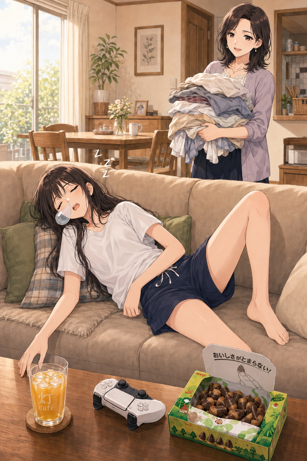 寝落ちヒロイン | の人気AIイラスト・グラビア