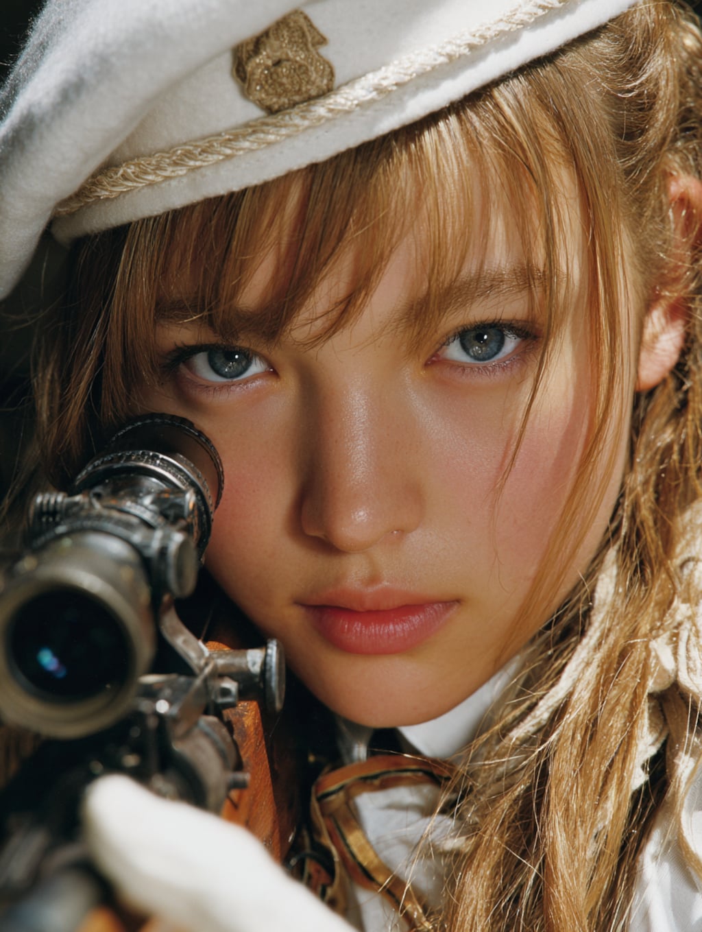 標的？を見つめる霜平妃