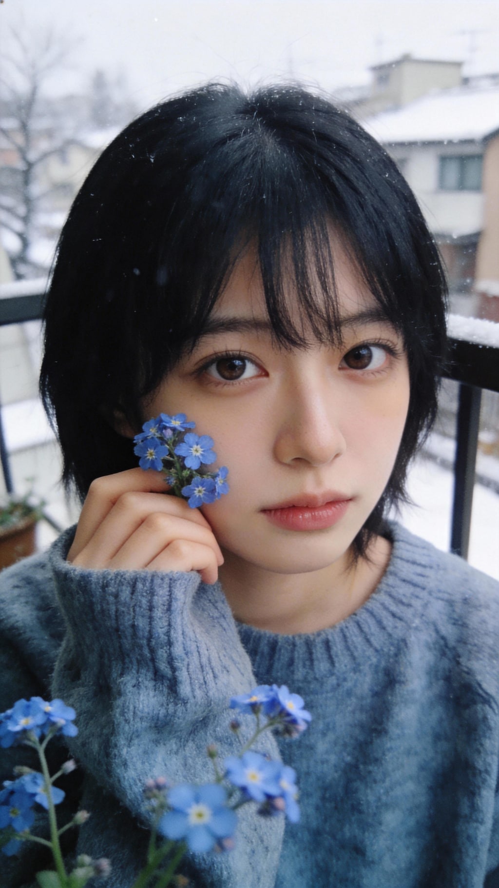 Blue Flower Departure