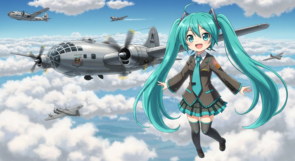 B-29と初音ミク