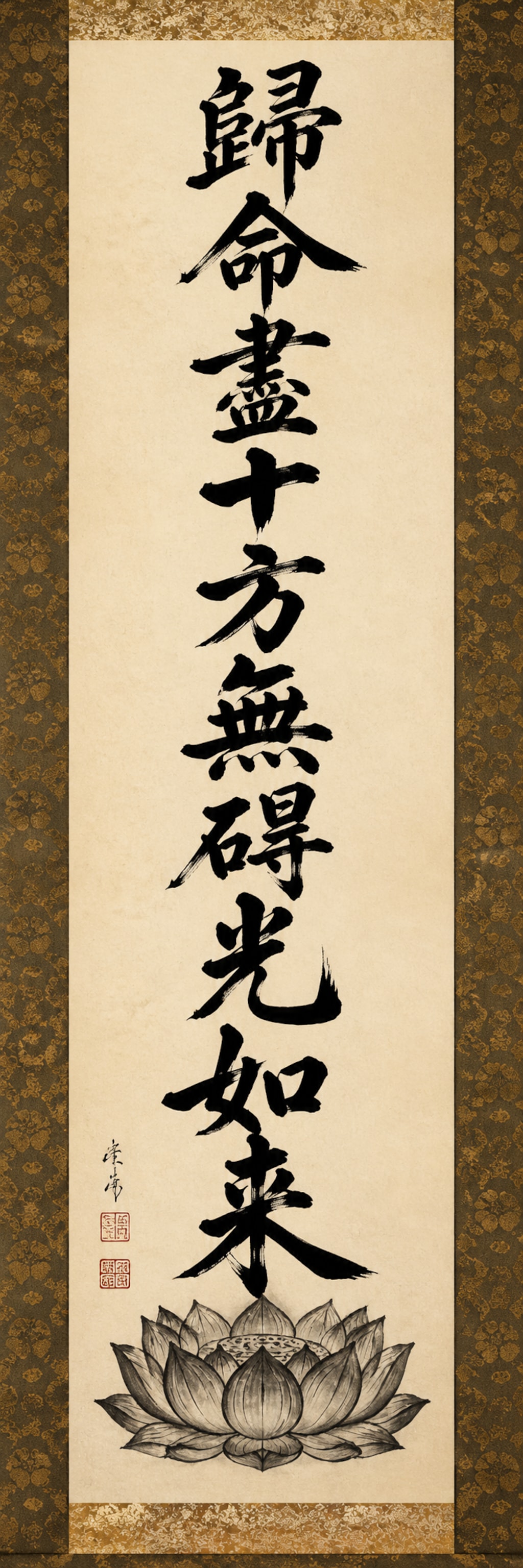 十字名号 (超縦長)