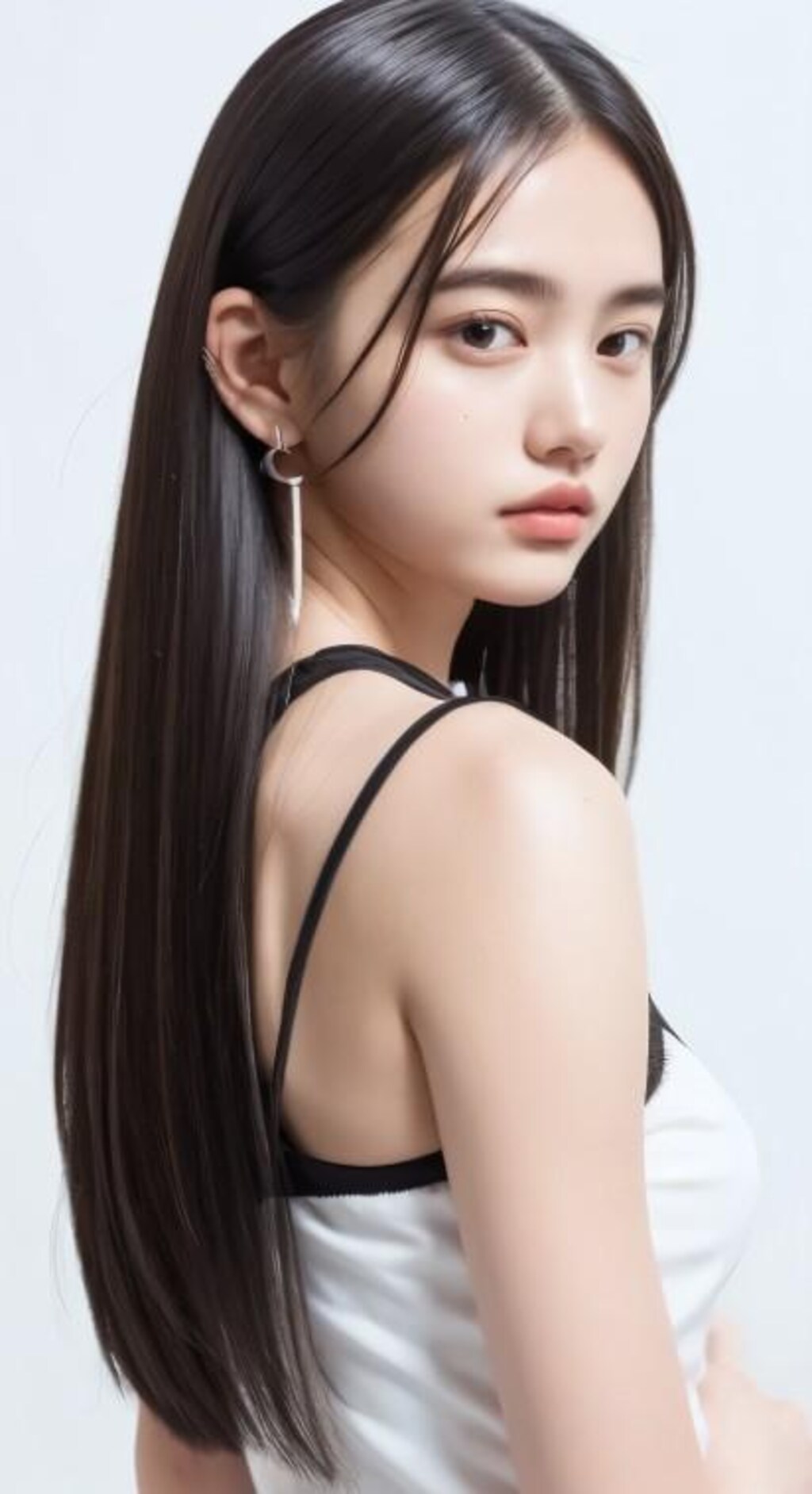 黒髪×ロング×ぽってり唇