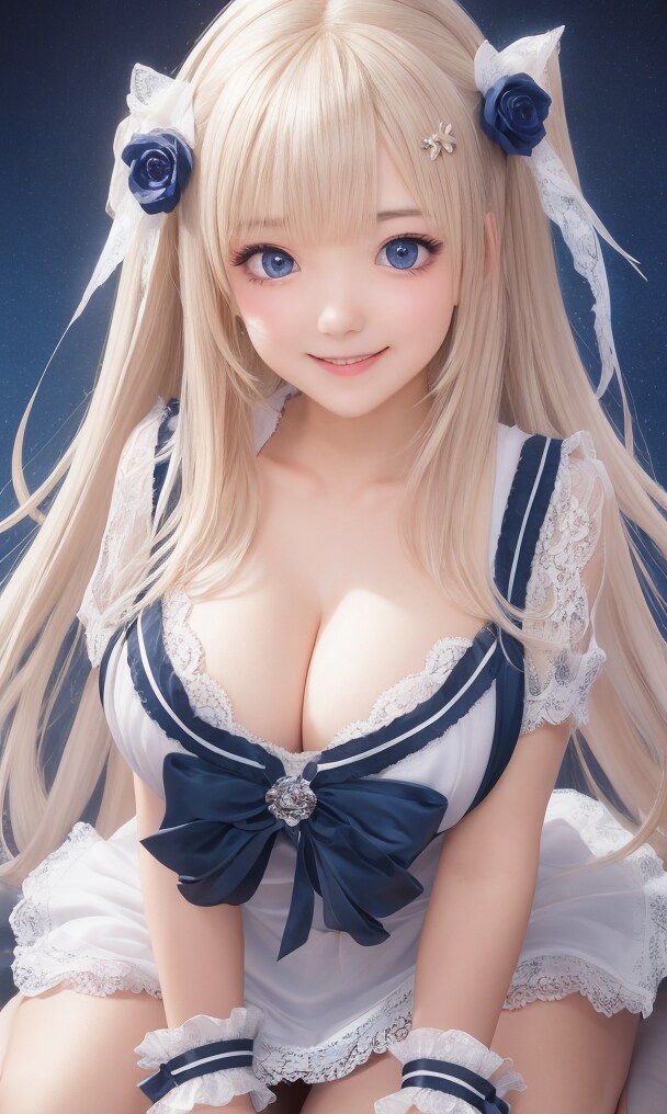 星空とセーラー服と女子高校生