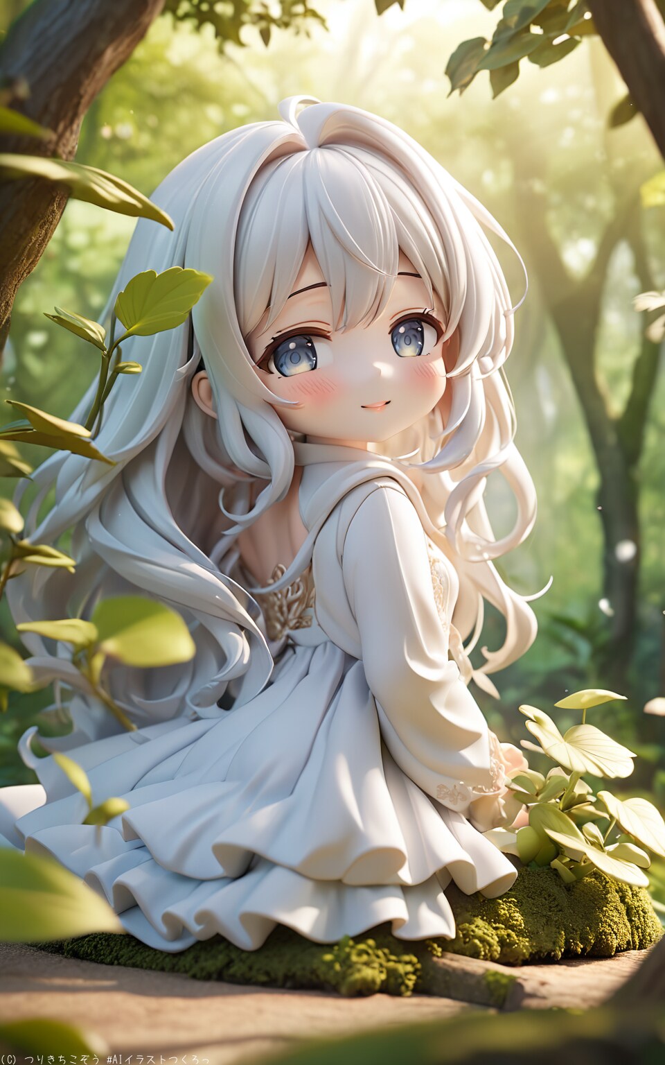 森の中の美少女