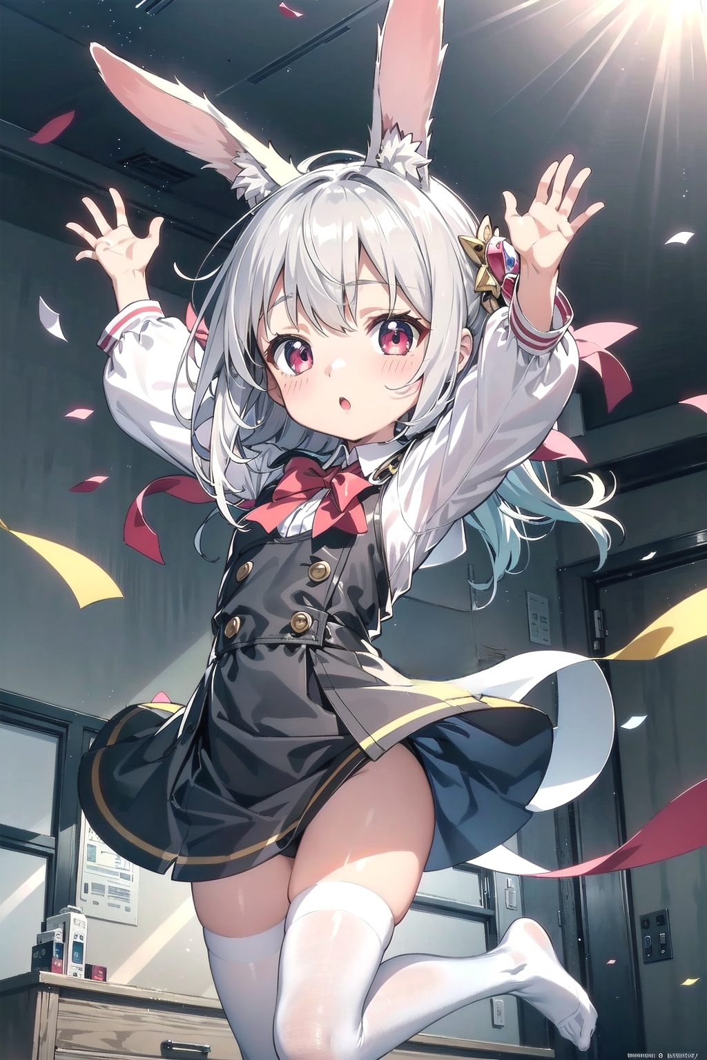 むぅ⋯あいどるの練習なのでしゅ✨🐰