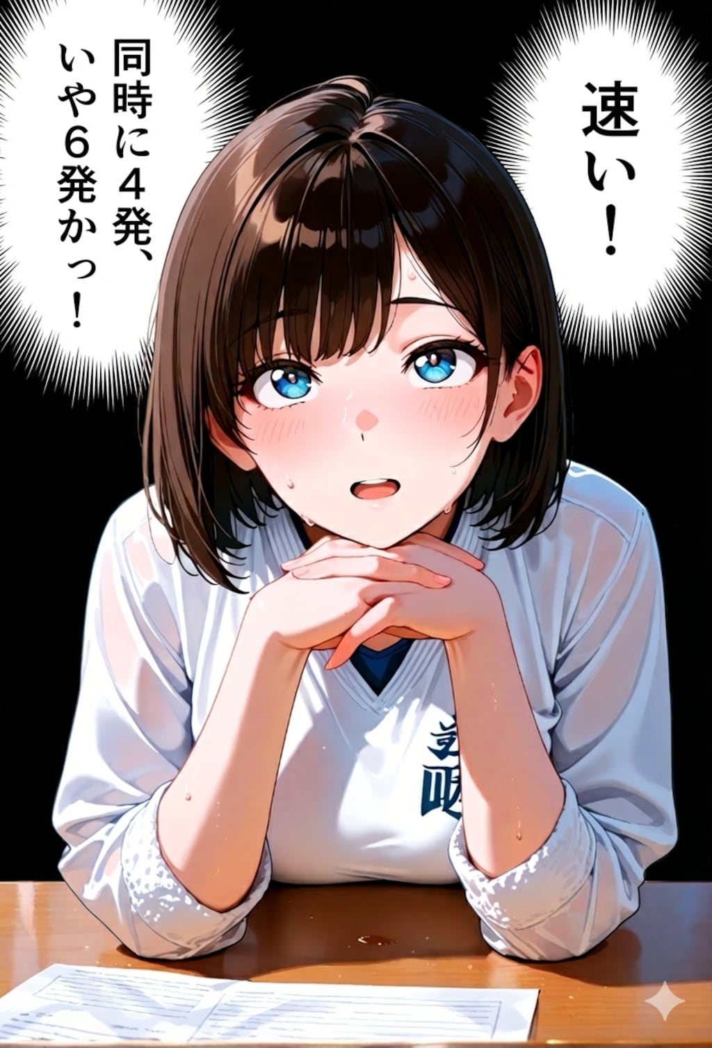 最速のパンチと解説席