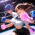 最速のパンチと解説席 3枚目